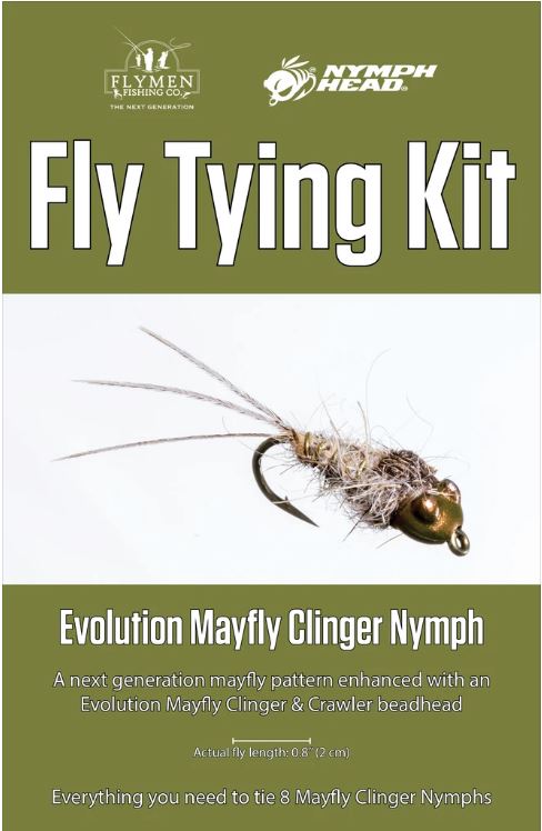 FLYMEN FLY TYING KIT - EVOLUTION MAYFLY CLINGER NYMPH