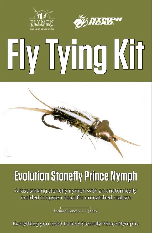  FLYMEN FLY TYING KIT  - EVOLUTION STONEFLY PRINCE NYMPH