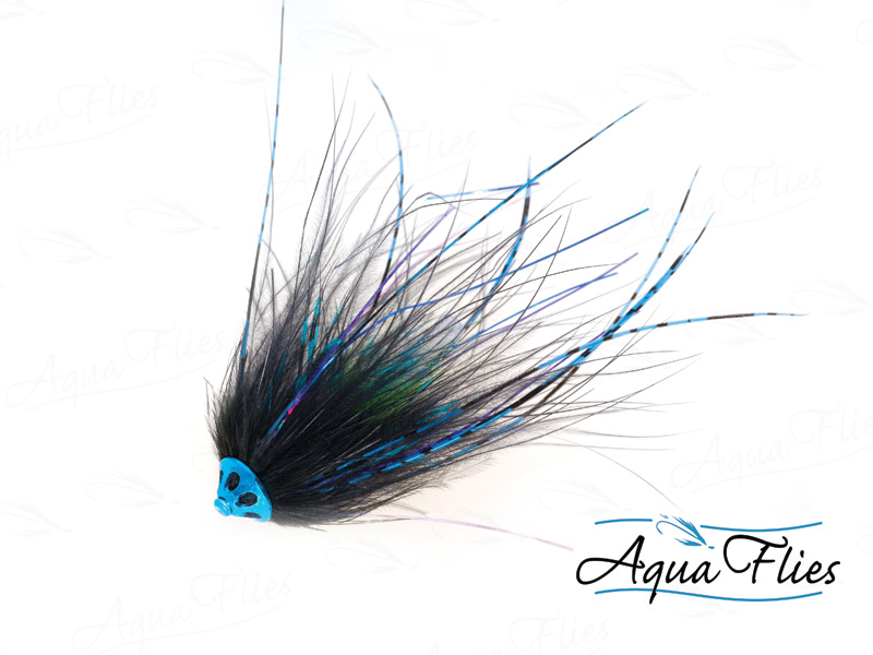 AQUA FLIES Stu's Metal Head Tube BLACK/BLUE (PB8D)