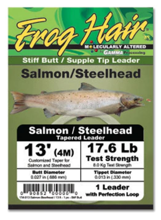  Frog Hair stiff butt supple tip salmon/steelhead 13ft leader