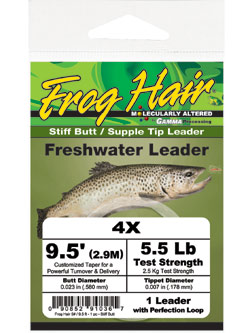 Frog Hair Stiff Butt Tapered Leaders