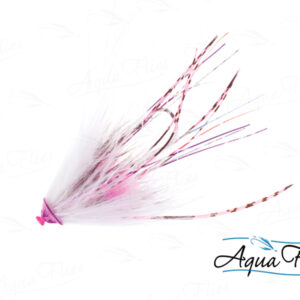 AQUA FLIES Stu's Metal Head Tube WHITE/PINK (PB8A)