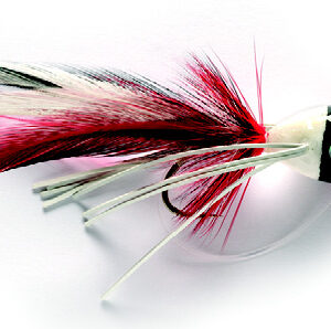 Bass Popper Red & White SIZE 6 (F8C)