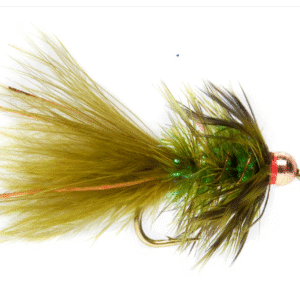 Mini Shimmer Bugger Olive & Grizzly