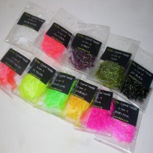 FLYBOX PEARL CRYSTAL HACKLE 10mm