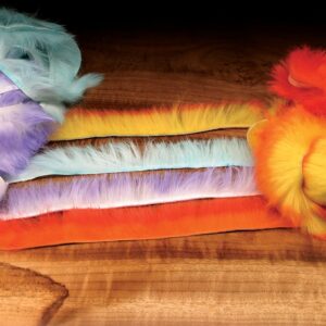 HARELINE Rabbit strips Two toned Crosscut 1/8" 4 strips