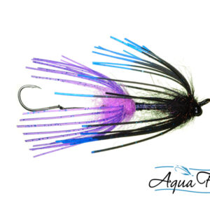 AQUA FLIES Sili-Leg Intruder Black/Purple (PB4D)