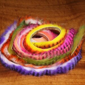 HARELINE Rabbit Strips Zonker Tiger Barred Magnum 1/4"