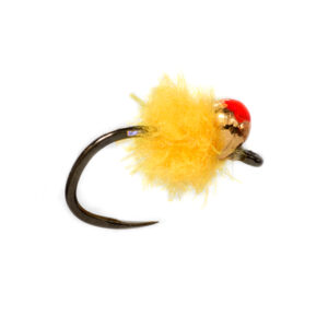 CROSTON'S TUNGSTEN MINI EGG SUNBURST BARBLESS 3.0MM RED SPOT SIZE 14 (A1D)