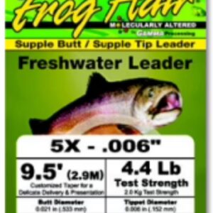 FROG HAIR Supple Butt supple tip freshwater 9.5ft leader
