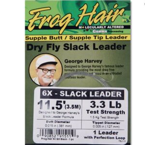 FROG HAIR Dry Fly Slack Leaders