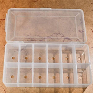 WHALESBACK Dubbing Dispenser (Empty) 12 Compartment