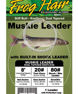 Frog Hair Musky stiff Butt Dual Tapered Leaders