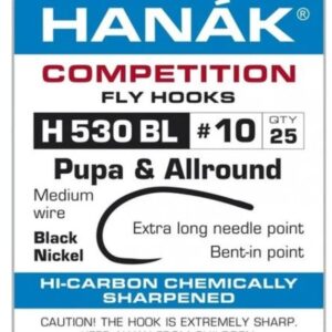 HANAK Competition Fly Hooks HH530BL Pupa & All Around